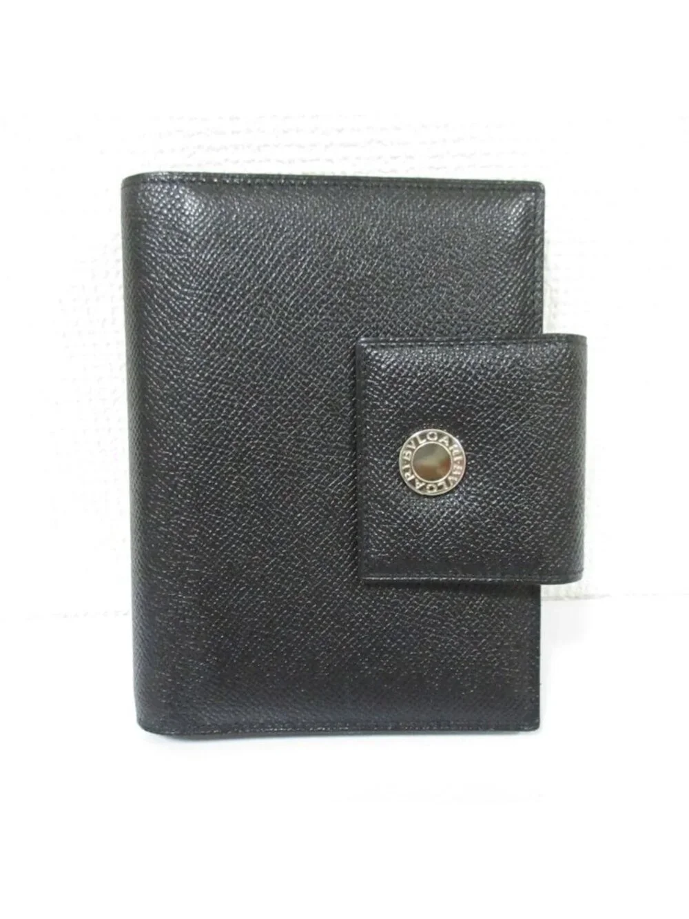 Bvlgari Bulgari Leather Planner Cover System Black Ring